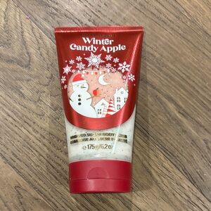 Bath & Body Works Winter Candy Apple Body Scrub - Red and White